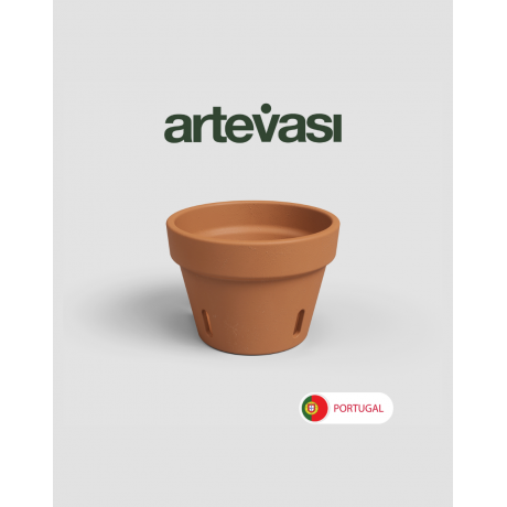 Amalia Orchid Pot Terracotta from Portugal