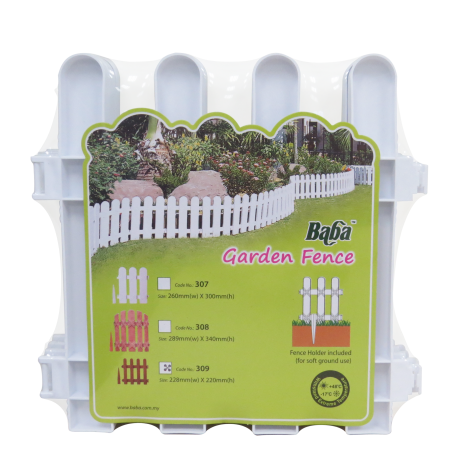 BABA Plastic Fencing 309 (4pcs) Garden Decoration 