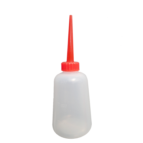 Red Tip Nozzle Plastic Squeeze Water Bottle 300ml