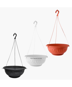 BABA HP-262H Hanging Flower Pot with detachable Hanger and Saucer BABA HP-262H Hanging Flower Pot with detachable Hanger and Saucer