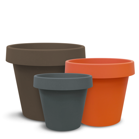 BABA MJ-500 Big Modern Plastic Pot (480mmØ x 440mmH)