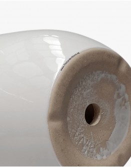 Simplicity White Ceramic Pot