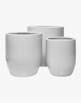 Simplicity White Ceramic Pot