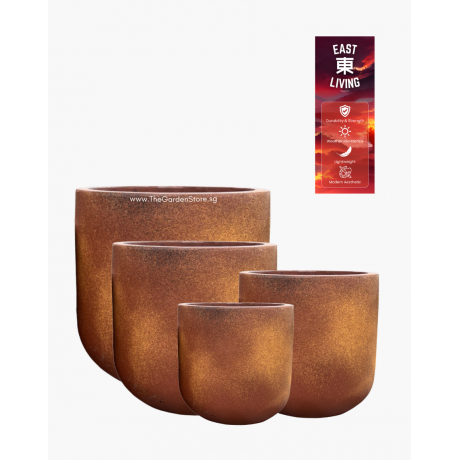 Gyatso Vaso Fibre Cement pot by East Living