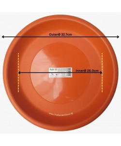 Ø32.7cm X H4.1cm 916 Plastic Saucer By BABA