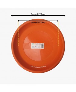 Ø27.5cm X H3.2cm 939 Plastic Saucer By BABA