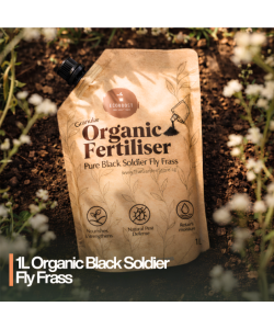 EcoBoost Organic Black Soldier Fly Frass Fertiliser 1L | Natural Plant Fertilizer for Flowers, Vegetables & Herbs