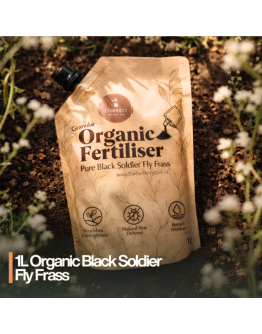 EcoBoost Organic Black Soldier Fly Frass Fertiliser 1L | Natural Plant Fertilizer for Flowers, Vegetables & Herbs