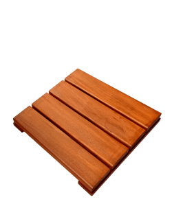 Chengal Floor Decking Tiles Modular Decking 30cm X 30cm X 3cm