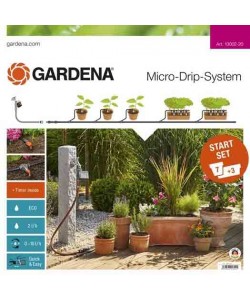 Micro-Drip-System Starter Set Flower Pots M automatic (with water computer) by Gardena