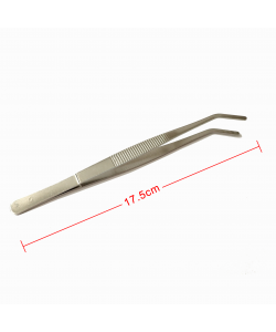 Stainless Steel Tweezer Curved Tip 