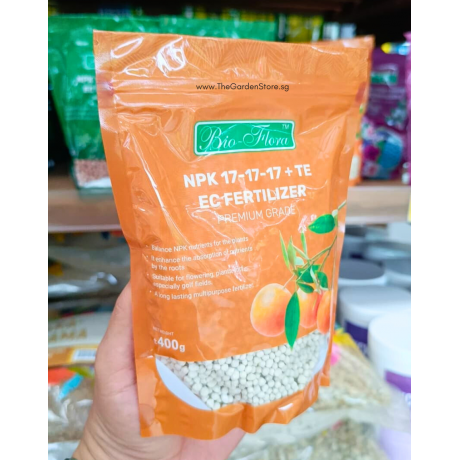 Flowering and Fruit Compound Fertilizer 17-17-17 + TE By Bio-Flora 400g