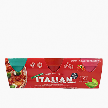 Italian Trio - Basil Oregano & Tomatoes Starter Kit